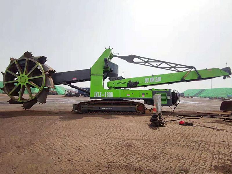 Operation mode of unloading machine